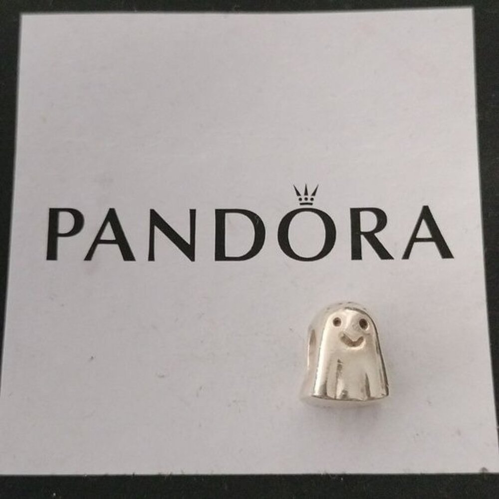Pandora Retired Sterling Silver Halloween Ghost Bead - 790202
